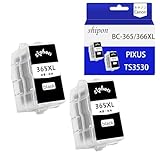 BC-365/366XL 互換インクカートリッジキャノン Canon用 インク 詰め替えインク【 BC-365 BK×2】PIXUS TS3530 プリンター