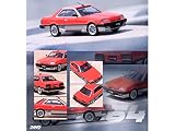イノモデル(Inno Models) 1/64 ニッサン スカイライン 2000 TURBO RS-X (DR30) レッド/シルバー 完成品