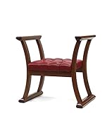 イエヤスチェア　本革赤　ボタン締め