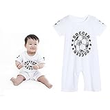DIAMONDOベビーキッズ幼児用Football印刷ジャンプスーツロンパース半袖ボディスーツ