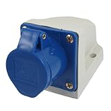 AC 220V-250V 16A 2P + E IEC309 - 2パネルマウント産業用ソケット
