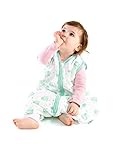Slumbersac Baby Muslin Sleeping Bag with Feet approx. 0.5 Tog - Mint Owls- 3-4 years/110cm by Slumbe
