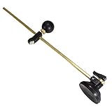 ガラスの円形カッター，SODIAL(R)30cmグラスサークル円形カッター　ホイールコンパス　サクションカップつき　黒