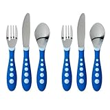 Gerber Stainless Steel Tip Kiddy Cutlery Set, 2 Sets - Blue by NUK [並行輸入品]