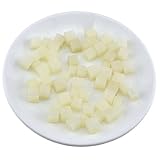 Gresorth 人工ミルクホワイトフルーツスライス 50個 フェイクゼリーデコレーション 写真小道具