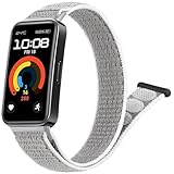[Wanme] 交換用ストラップ Huawei Band 10/9/8 対応 バンド 金属コネクタ ナイロン スポーツ ストラップ調整可能