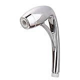 プラスチック　取り外し可能な　ハンドヘルドシャワーヘッド　クロメート処理　バスルーム　丸い形　圧力