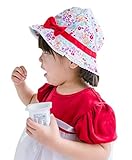 (スマイル ワキキ)Smile YKK レース バケット ハット キッズ サファリハット 女の子 ベビー帽子 日よけ 赤ちゃん 顎紐 小柄 52