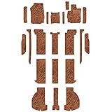 Aviles トヨタ アルファード ヴェルファイア 30系 フロアマット + ラゲッジマット + ステップマット【16色から選択】(形状２,06：ウェーブ × ブラウン)