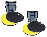 2 Pack Bissell Powerglide Lift-Off Vacuum Filter Set, . Bissell Part 160-1972, 160-1973, 160-1974, 1