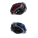 Perfk 人間工学設計　サイクリング　ヘルメット　超軽量　自転車　ヘルメット　大人　ヘッド　プロテクター　2本セット　