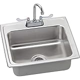 Elkao|#Elkay LRAD221965C Elkay 18 Gauge Stainless Steel 22 Inch x 19.5 Inch x 6.5 Inch single Bowl T