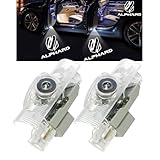 Minile アルファード30系20系 カーテシランプ 色褪せず カーテシライト ドアウェルカムライト HDロゴ投影 車用ドアランプ カーテシ 角度調整機能付き 2個セット(Alphard 01)