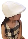 (ビグッド)Bigood 子供用 ベレー帽 帽子 ハット キッズ PUハンチング帽 女の子 男の子 キャップ アウトドアハット お出かけ カジュアル（ベージュ）