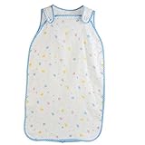 エルフ ベビー(Fairy Baby)6重ガーゼベビースリーパー 着る寝袋 寝冷え対策 夏楽しい(サイズ：93*46cm)ブルー縁