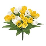 【春・造花】オランダチューリップブッシュ x 21(イエロー)