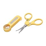 ルーペ付き　ベビー爪切りハサミ SAFETY NAIL SCISSORS　P1738
