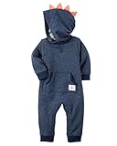 カーターズ Carter's カバーオール ロンパース 長袖 フレンチテリー綿 Hooded French Terry Jumpsuit 12M (72-78cm) [並行輸入品]