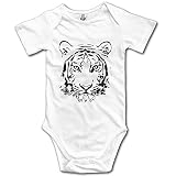 パイナップル ベビーロンパース ホワイトタイガー カバーオール White 18 Months