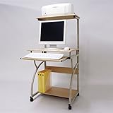 PCデスク パソコン台 収納家具 コンピューターデスク ナチュラル