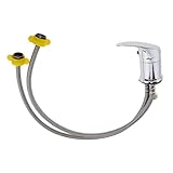 Perfk ホット コールド 蛇口　冷熱水栓　水栓　ホース　美容　サロン　シャンプーボウル　高品質　全２色３タイプ選べる - 黄色い, 80 cm