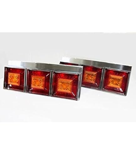 Amazon | 3連 電球 トラックテールランプ 左右2個セット ロケット