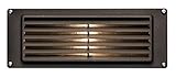 Hinkley Lighting 1594BZ Louvered Brick Light, 12 Watt T5 Wedge Base Light Bulb, Bronze [並行輸入品]