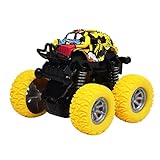 ibasenice 黄色 ミニカー おもちゃ 慣性式 プルバックカー 無電池 子供向け 知育玩具 摩擦走行 オフロード風モデル 風デザイン 耐衝撃素材 使用 歳以上対象