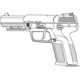 CO2 ガスブローバックガン FN Five-seveN オールブラック 真鍮ピストン Ver.2