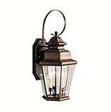 Kichler Lighting 9677OZ 3 Light Savannah Estate Outdoor Sconce, Olde Bronze by Kichler