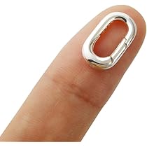 Amazon.co.jp: [FUSSED] シルバー925製 オーバルリングカン 平