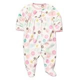 Carters幼児Girls Plushパステルドット柄スリーSleep & Playパジャマ カラー: ピンク