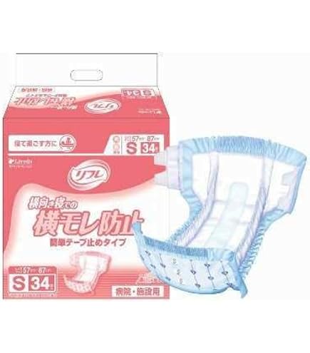 Amazon | リフレ 簡単テープ止め横モレ防止 Sサイズ 34枚入×3パック