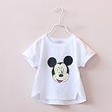 2018年新作★韓国★夏男女子供服★ミキプリント半袖Tシャツ★ラウンドネック可愛い90cm-130cm 問屋 卸し