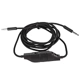 インラインマイク付き 3.5mm オーディオケーブル、ヘッドフォンサウンド交換ケーブル、Logicool G633 G933 G935 G635 ゲーミングヘッドセット Aux コード、ボリュームコントロール、ミュートスイッチ用