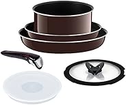 【オンライン限定】 ティファール フライパン 鍋 6点セット ガス火専用 「インジニオ・ネオ マロン セット6」 チタン プレミア 5層コーティング L63592 取っ手の取れる T-fal