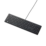 【2010年モデル】ELECOM キーボード USB接続 アイソレーション 日本語108キー Wii/プレステ3対応 ブラック TK-FCM015BK