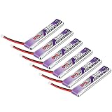 Gaoneng 6個 380mAh HV 1S リポバッテリー FPV バッテリー 60C/120C 3.8V PH 2.0 Powerwhoopコネクター付き UZ65 US65 Tiny Whoopドローンブレード Inductrix用