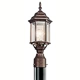 Kichler Lighting 49256TZ Chesapeake Post Mount Light, Tannery Bronze [並行輸入品]