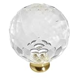 クリスタルPalace p40-ca3 Acrilicと真鍮40 mmノブ