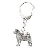 秋田犬 （アキタ イヌ） イギリス製 アート ドッグキーホルダー コレクション