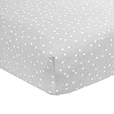 Carter's Cotton Fitted Crib Sheet, Grey Stars by Carter's