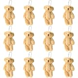ぬいぐるみ ミニ テディベア 12個 6cm ジョイント ぬいぐるみ 小さなテディベア 小さな熊 ぬいぐるみ ケーキデコレーション パーティーグッズ バッグ DIYアクセサリー クリスマスストッキング