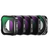 NEEWER NDフィルターセット コンパチブル Hero 13 12 11 10 9 Black 15倍倍率レンズ付き 4枚 ND8 ND16 ND32 CPL クローズアップレンズ 減光 偏光レンズ アクションカメラレンズフィルター FL-GP25
