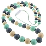 Chew-Choos 'Playdate' Silicone Nursing and Teething Necklace - Modern Eco-friendly Baby Teether (Min