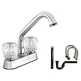 Belanger 2940 WKITランドリー蛇口、インストールキットと2-handles、ポリッシュクローム
