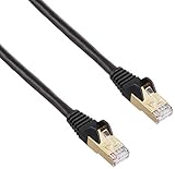 StarTech.com カテゴリ6A対応LANケーブル(2m/ブラック) Cat6A STP(シールドツイストペア)ケーブル ツメ折れ防止カバー付き 6ASPAT2MBK