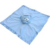 Baby Super Soft Deluxe Comforter Blanket with 3D Teddy Bear (Blue) by TeddyT's