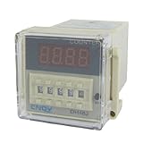 uxcell　デジタルカウンターリレー　プラスチック　グレー　AC/DC 24V 50/60Hz