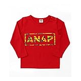 アナップ（ANAP） 柄型押しロゴ7分丈ロンT【025レッド/90】